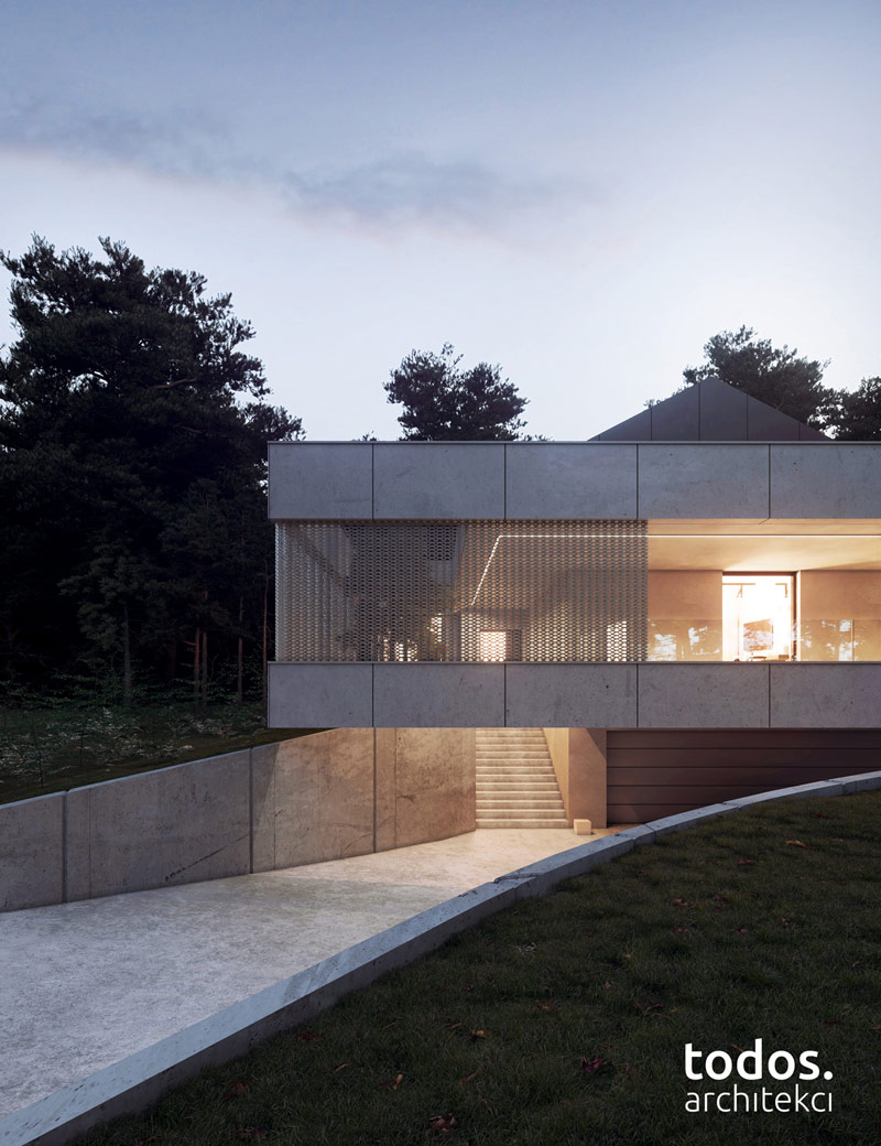 Elegancki minimalizm w otoczeniu natury