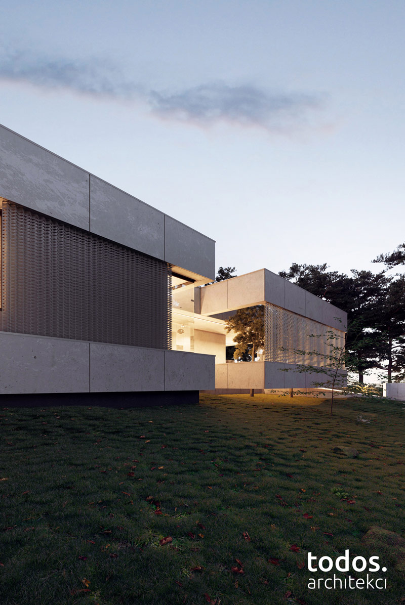 Elegancki minimalizm w otoczeniu natury