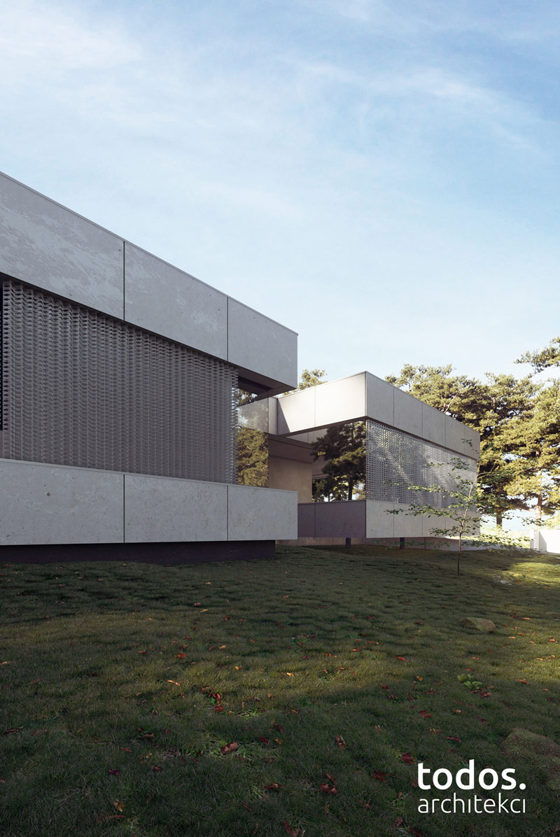 Elegancki minimalizm w otoczeniu natury