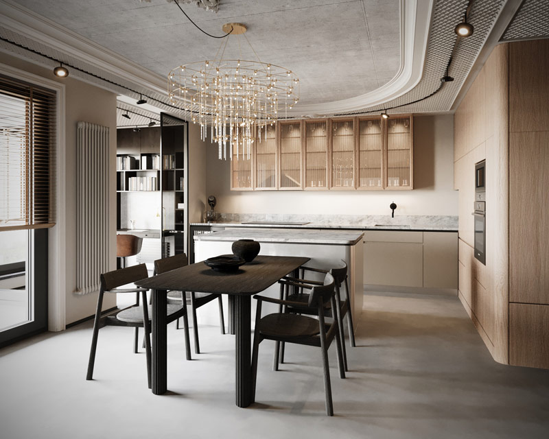 Eklektyczne wnętrze pełne kontrast&oacute;w