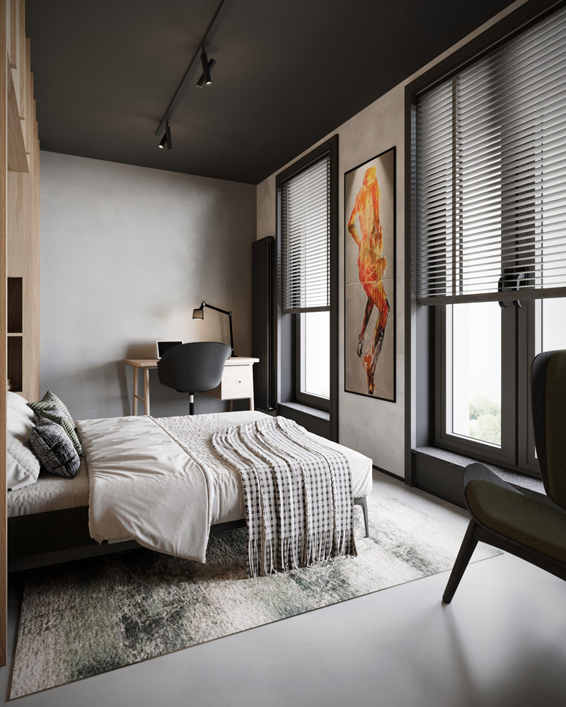 Eklektyczne wnętrze pełne kontrast&oacute;w