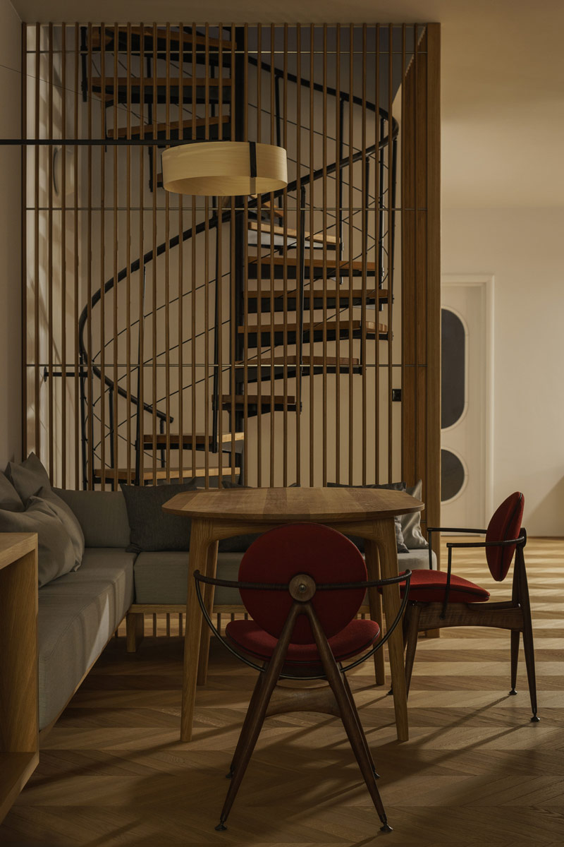 Klimatyczny penthouse z akcentami vintage w nadbudowie kamienicy z 1912 roku