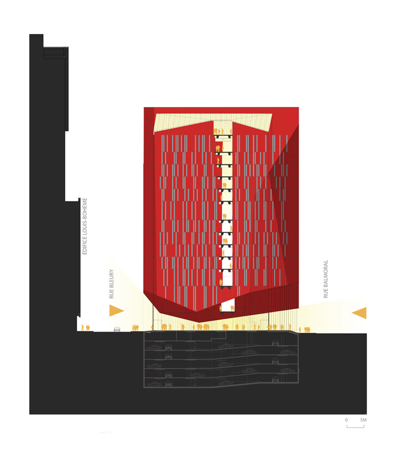Architektoniczny symbol kreatywności w dzielnicy kulturalnej Montrealu