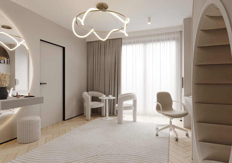 Stonowane kolory i naturalne materiały we wnętrzach domu