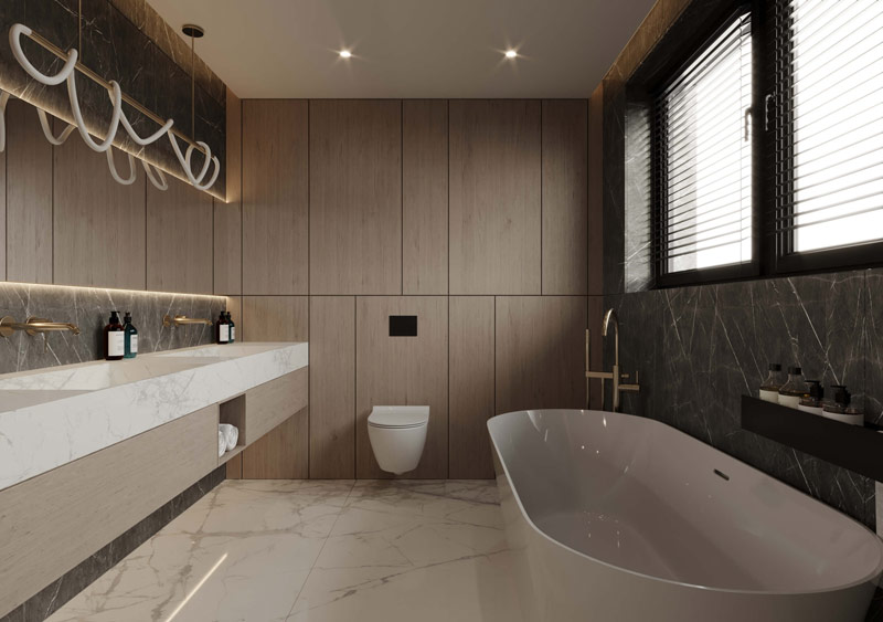 Stonowane kolory i naturalne materiały we wnętrzach domu