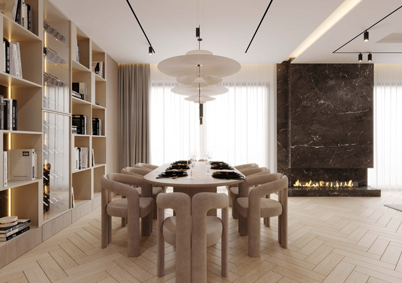 Stonowane kolory i naturalne materiały we wnętrzach domu