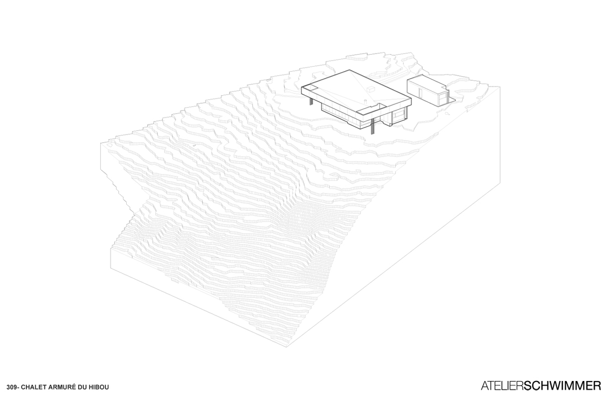 Nowoczesny azyl otoczony lasem