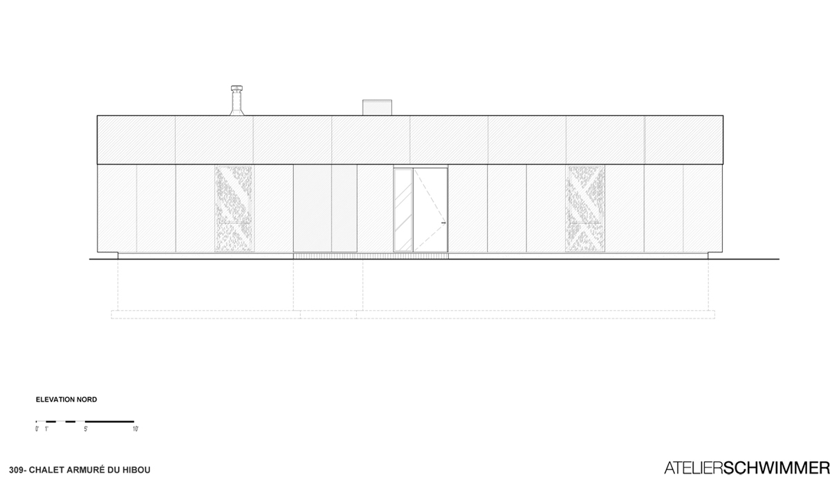 Nowoczesny azyl otoczony lasem