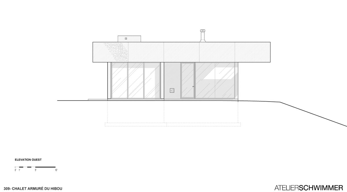 Nowoczesny azyl otoczony lasem