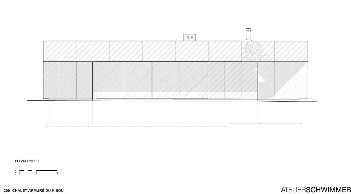 Nowoczesny azyl otoczony lasem