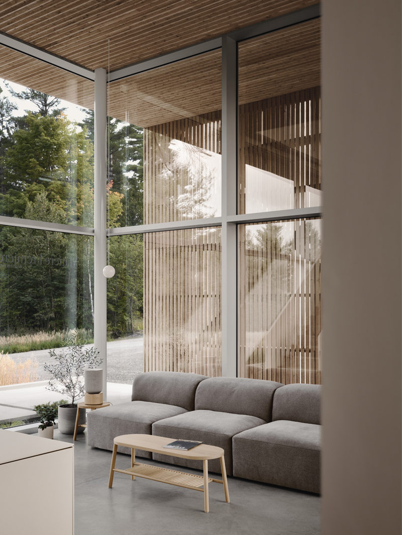 Minimalistyczny biurowiec inspirowany architekturą wiejską