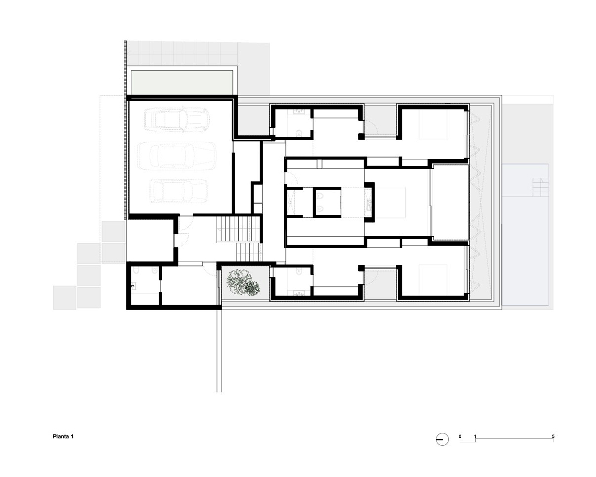 Betonowy dom z ciepłym i pomysłowym wnętrzem