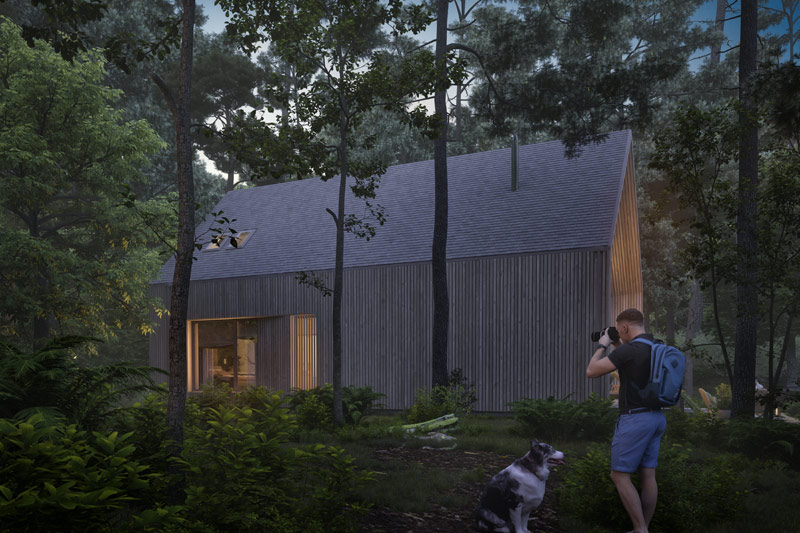 Hotel i budynki rekreacyjne nad jeziorem Lampasz