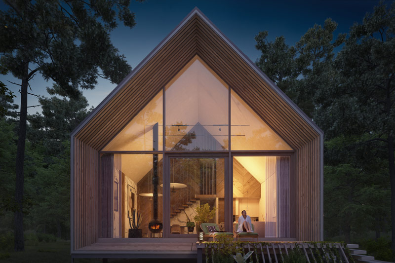 Hotel i budynki rekreacyjne nad jeziorem Lampasz