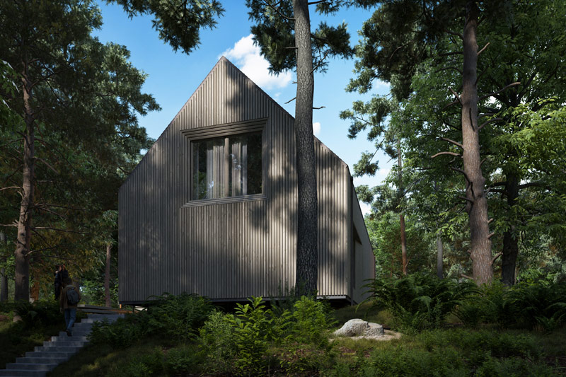 Hotel i budynki rekreacyjne nad jeziorem Lampasz