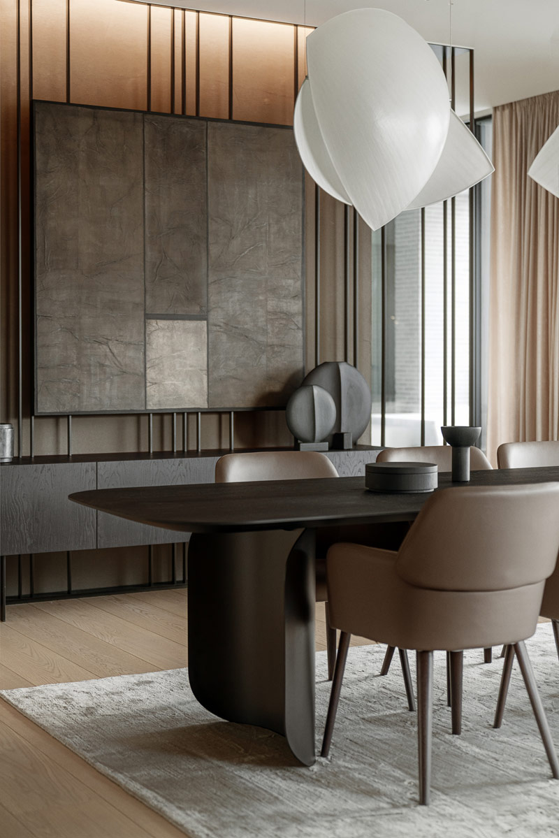 Kojąca harmonia barw we wnętrzach luksusowego apartamentu