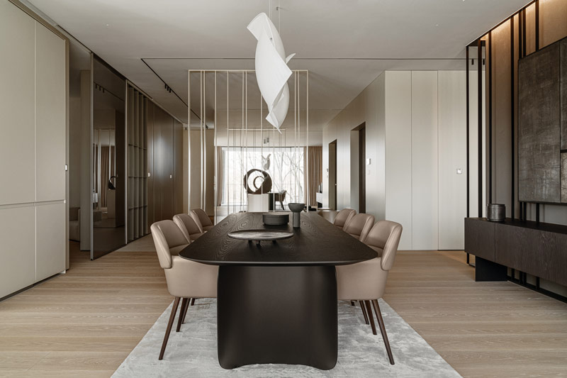 Kojąca harmonia barw we wnętrzach luksusowego apartamentu