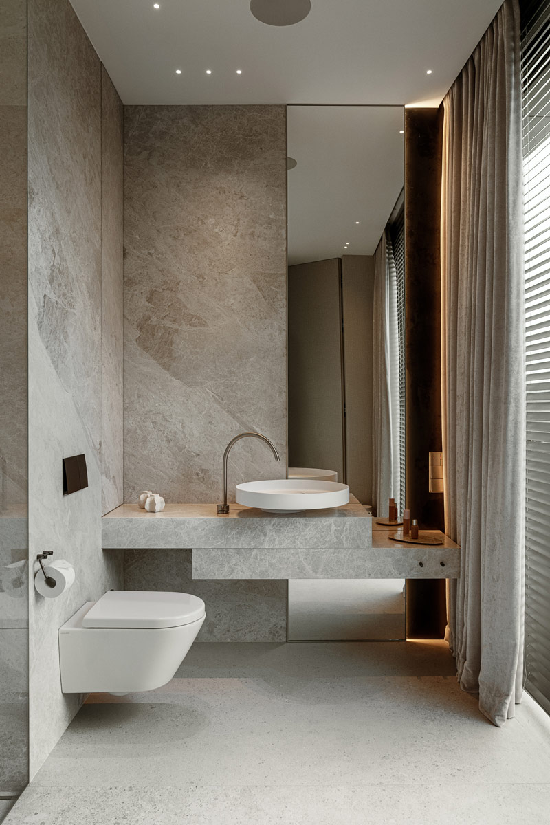 Kojąca harmonia barw we wnętrzach luksusowego apartamentu