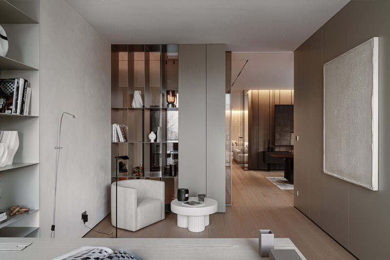 Kojąca harmonia barw we wnętrzach luksusowego apartamentu