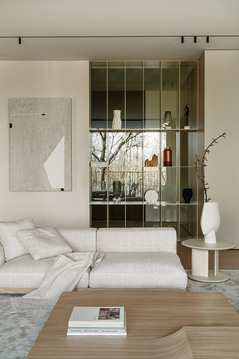 Kojąca harmonia barw we wnętrzach luksusowego apartamentu