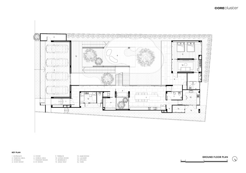 Oryginalny dom z torem biegowym oplatającym część mieszkalną