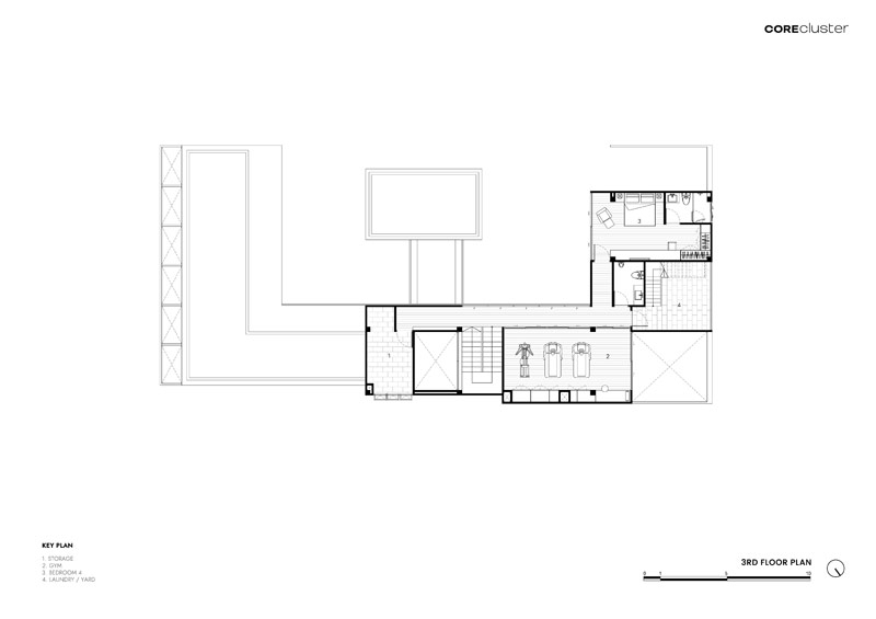 Oryginalny dom z torem biegowym oplatającym część mieszkalną