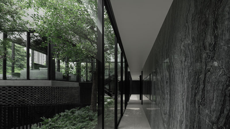 Oryginalny dom z torem biegowym oplatającym część mieszkalną