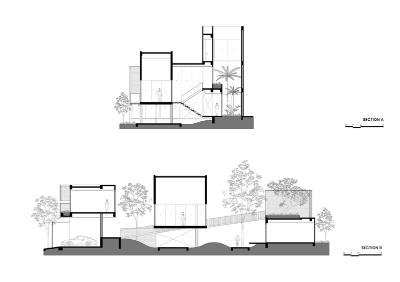 Oryginalny dom z torem biegowym oplatającym część mieszkalną