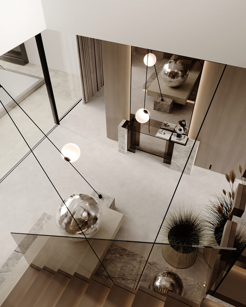 Harmonia i elegancja w luksusowych wnętrzach domu