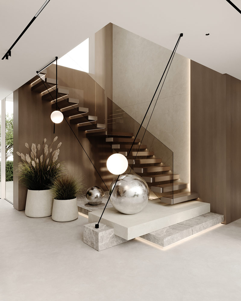 Harmonia i elegancja w luksusowych wnętrzach domu