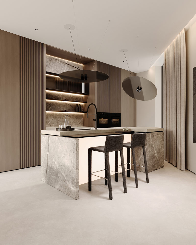 Harmonia i elegancja w luksusowych wnętrzach domu