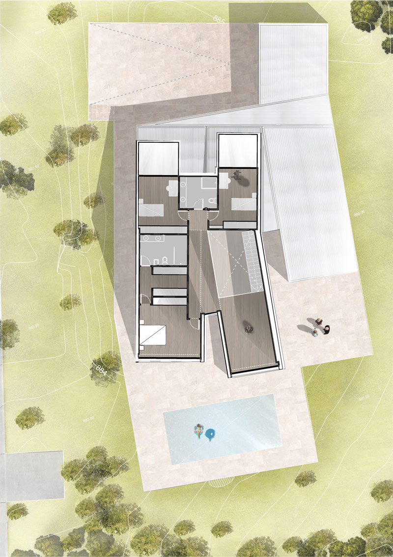 Nietypowa forma domu w Torrelodones