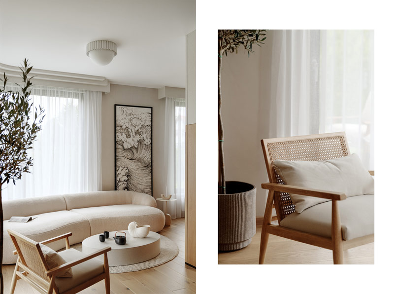 Apartament w stylu Japandi