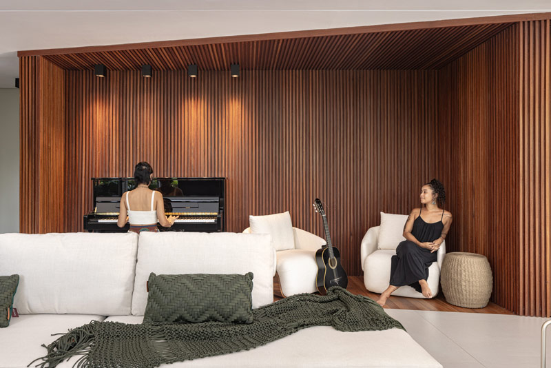 Minimalistyczny dom dla klienta wrażliwego na światło