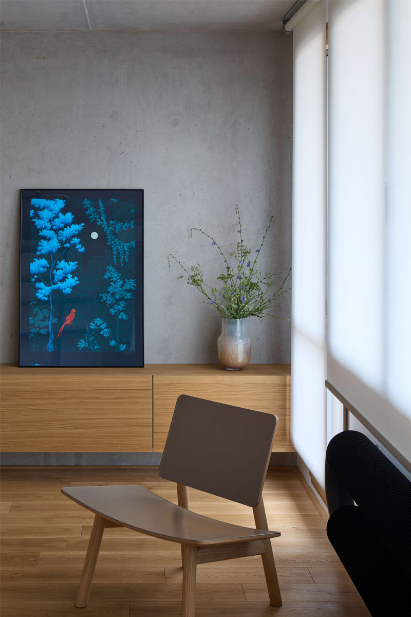 Oryginalne mieszkanie w bloku inspirowane morzem i dynamiką miasta