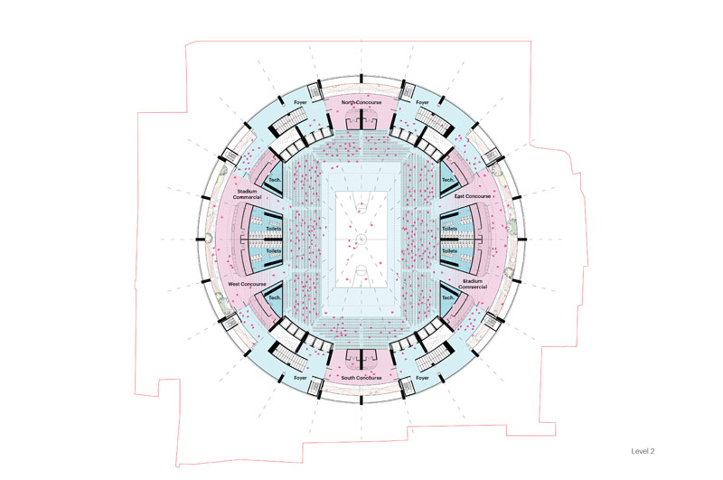 &bdquo;Grand Ballroom&rdquo; projektu MVRDV wygrywa konkurs na arenę sportową z apartamentami i hotelem w Tiranie