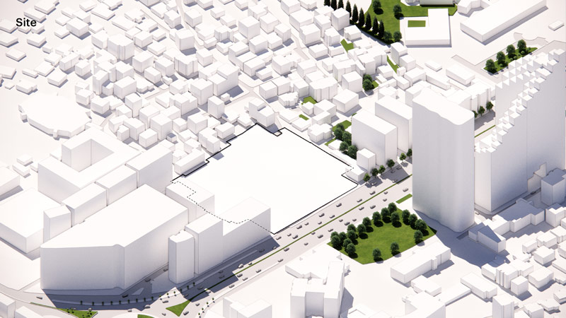 &bdquo;Grand Ballroom&rdquo; projektu MVRDV wygrywa konkurs na arenę sportową z apartamentami i hotelem w Tiranie