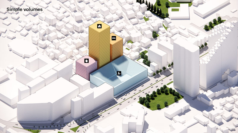 &bdquo;Grand Ballroom&rdquo; projektu MVRDV wygrywa konkurs na arenę sportową z apartamentami i hotelem w Tiranie