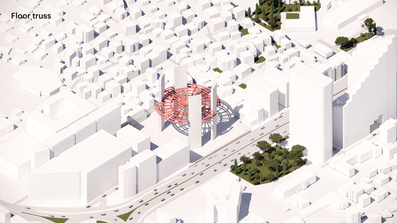 &bdquo;Grand Ballroom&rdquo; projektu MVRDV wygrywa konkurs na arenę sportową z apartamentami i hotelem w Tiranie