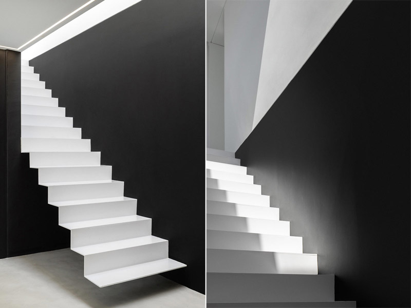 Nietypowa, geometryczna bryła domu w środkowej Portugalii