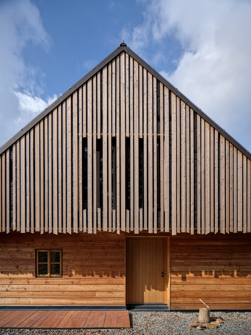 Wsp&oacute;łczesna g&oacute;rska chata inspirowana beskidzkim krajobrazem