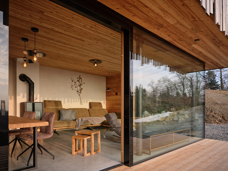 Wsp&oacute;łczesna g&oacute;rska chata inspirowana beskidzkim krajobrazem