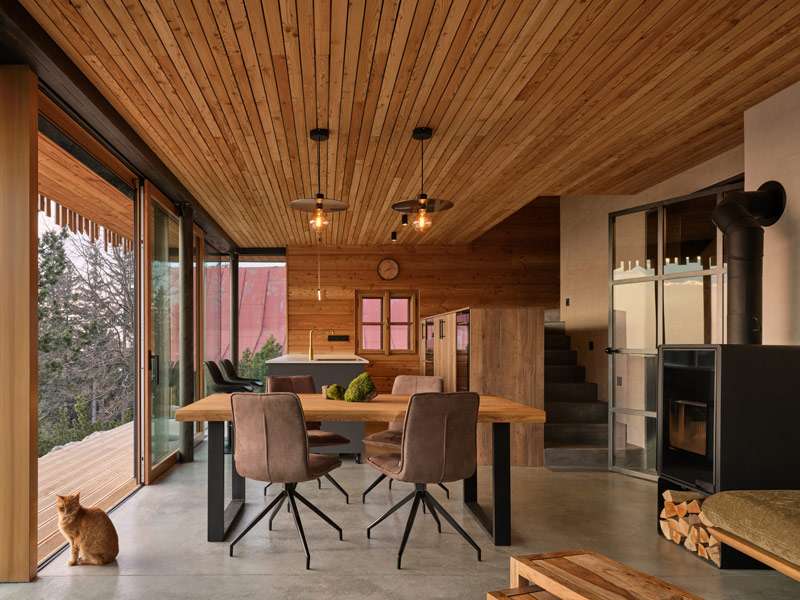 Wsp&oacute;łczesna g&oacute;rska chata inspirowana beskidzkim krajobrazem