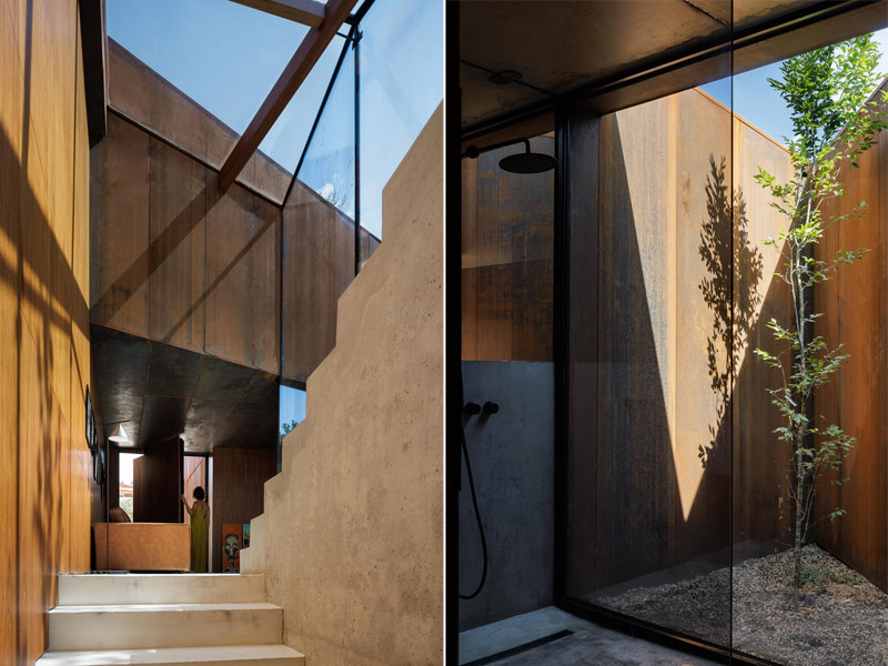 Casa Corten: Oryginalny dom wtopiony w naturalny krajobraz