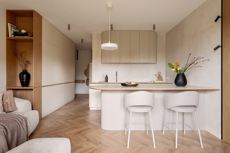 Kobiece, ponadczasowe wnętrze w estetyce japandi