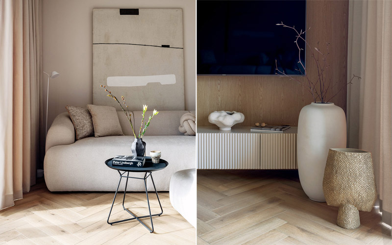 Kobiece, ponadczasowe wnętrze w estetyce japandi