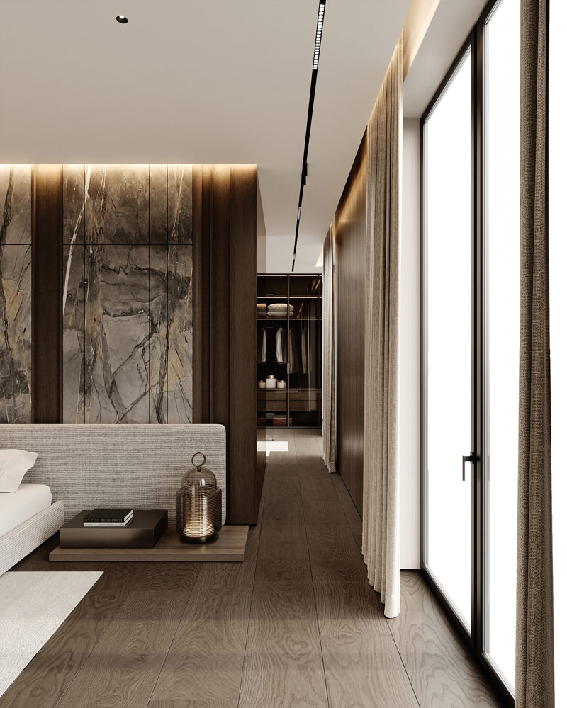 Minimalistyczne formy i wyraziste faktury we wnętrzach domu