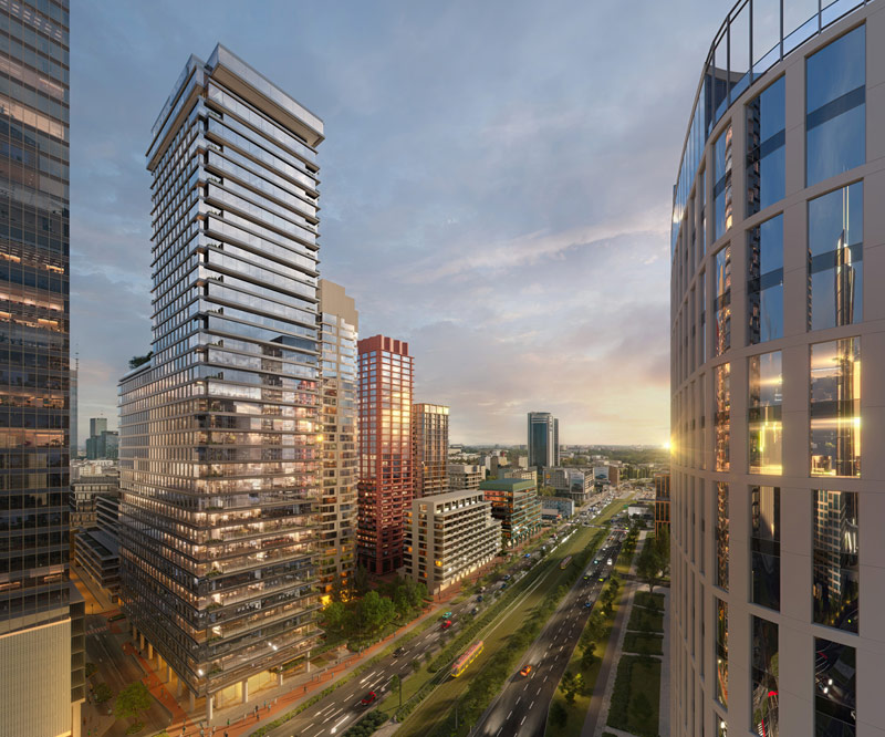 Wieżowiec AFI Tower projektu JEMS Architekci