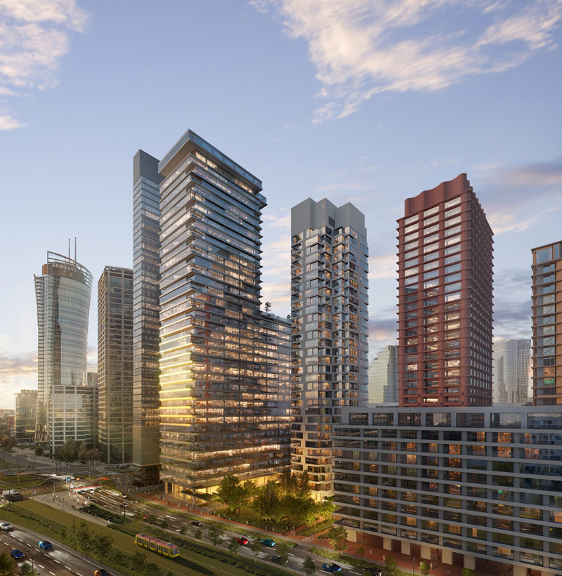 Wieżowiec AFI Tower projektu JEMS Architekci