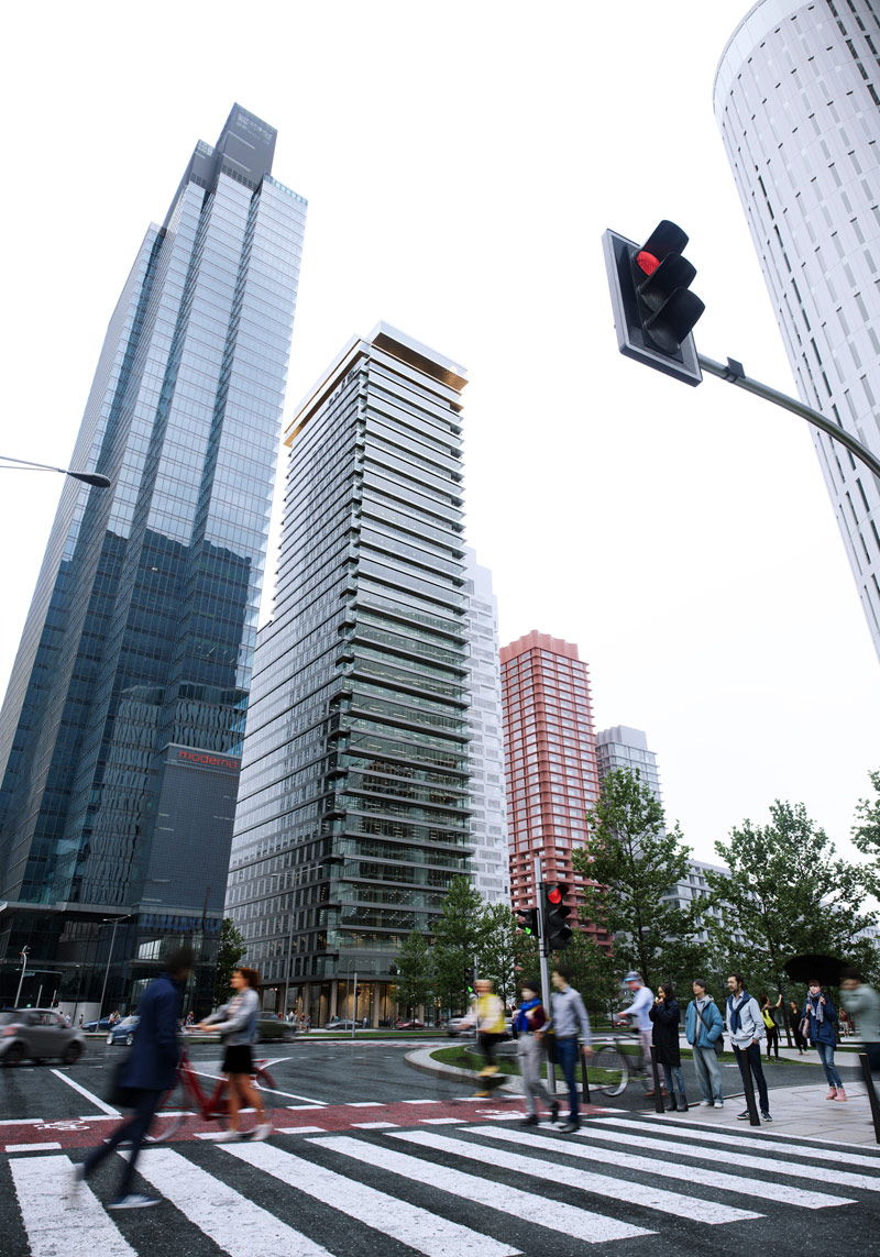 Wieżowiec AFI Tower projektu JEMS Architekci